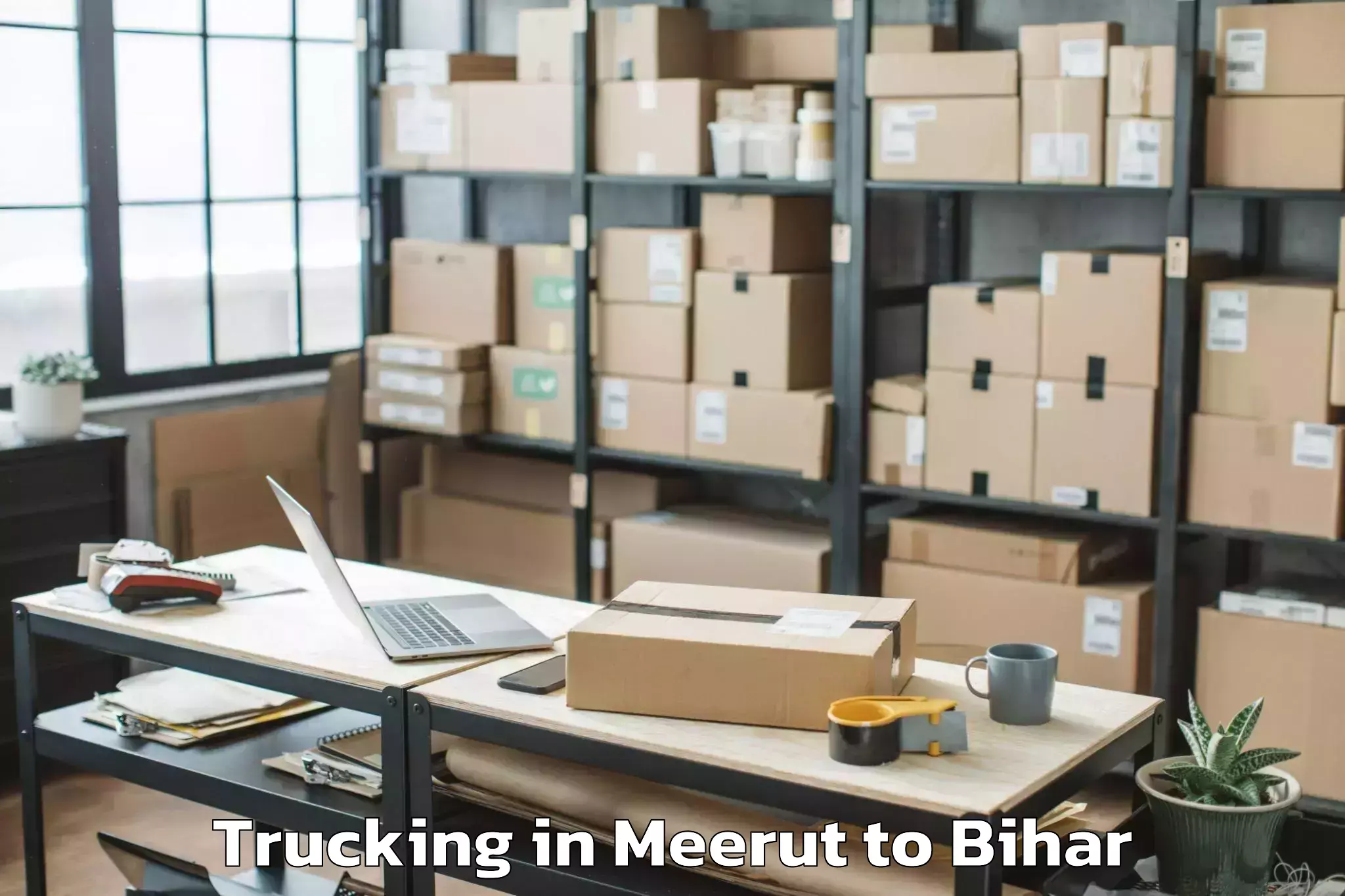 Affordable Meerut to Dumaria Trucking